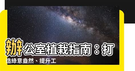 辦公室綠植|提升辦公室效率的綠色秘訣